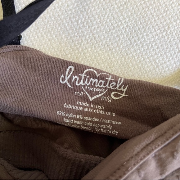 Intimately Free People Bodycon Shapewear Mini Dress Brown Strapless Adjustable - Picture 1 of 6